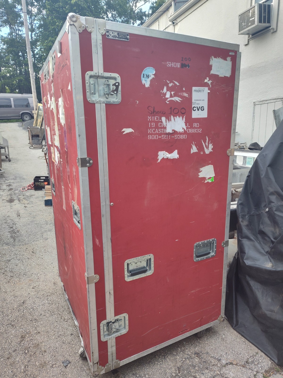 Large Road Case with ramp - Calzone 37x45x69" on casters. Local pick up ok in KC