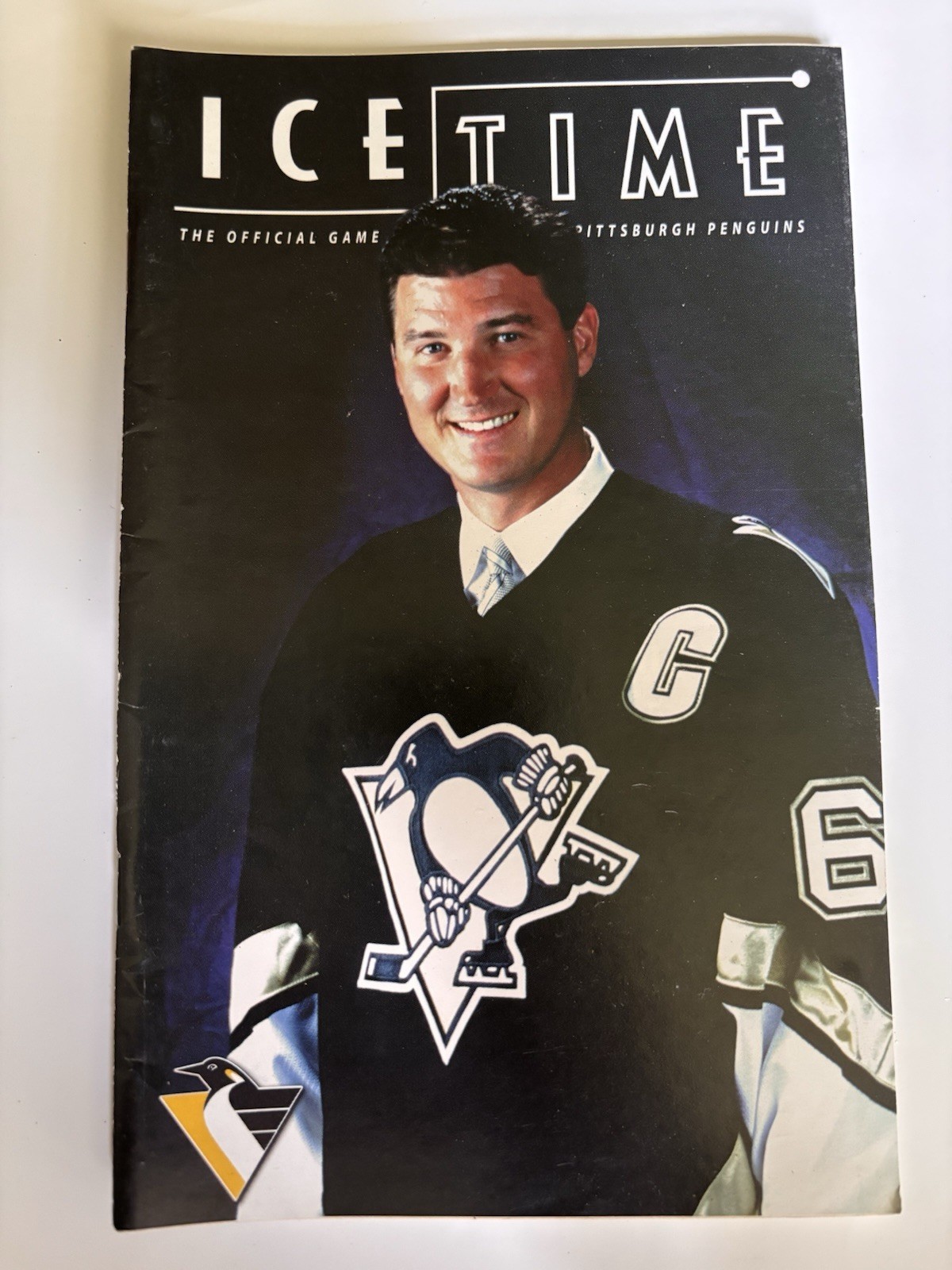 PENGUINS ICE TIME PROGRAM MARIO LEMIEUX JERSEY DEBUT OCTOBER 28 2000