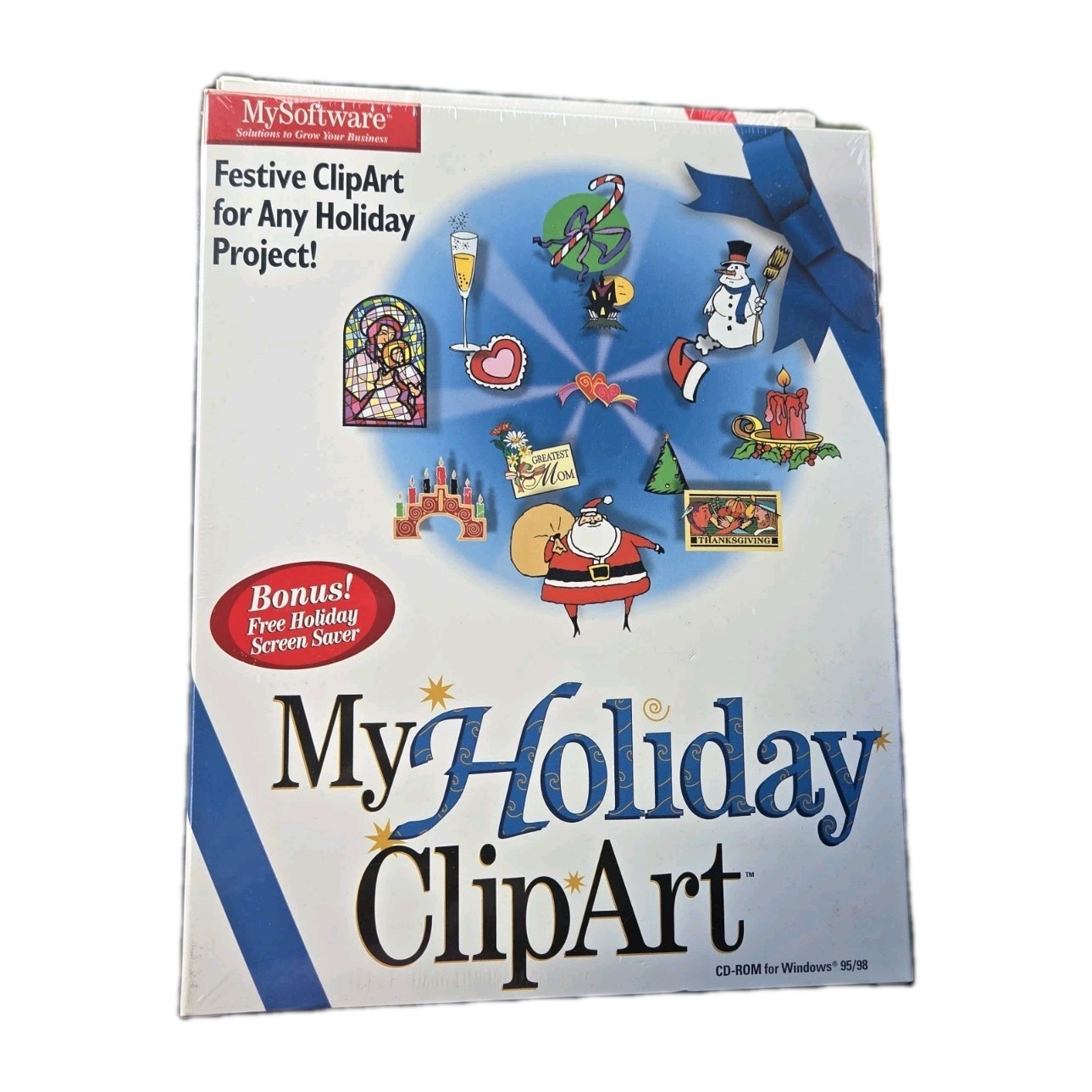 ​Vintage My Holiday ClipArt Software CD-ROM Windows 95/98 MySoftware Brand New