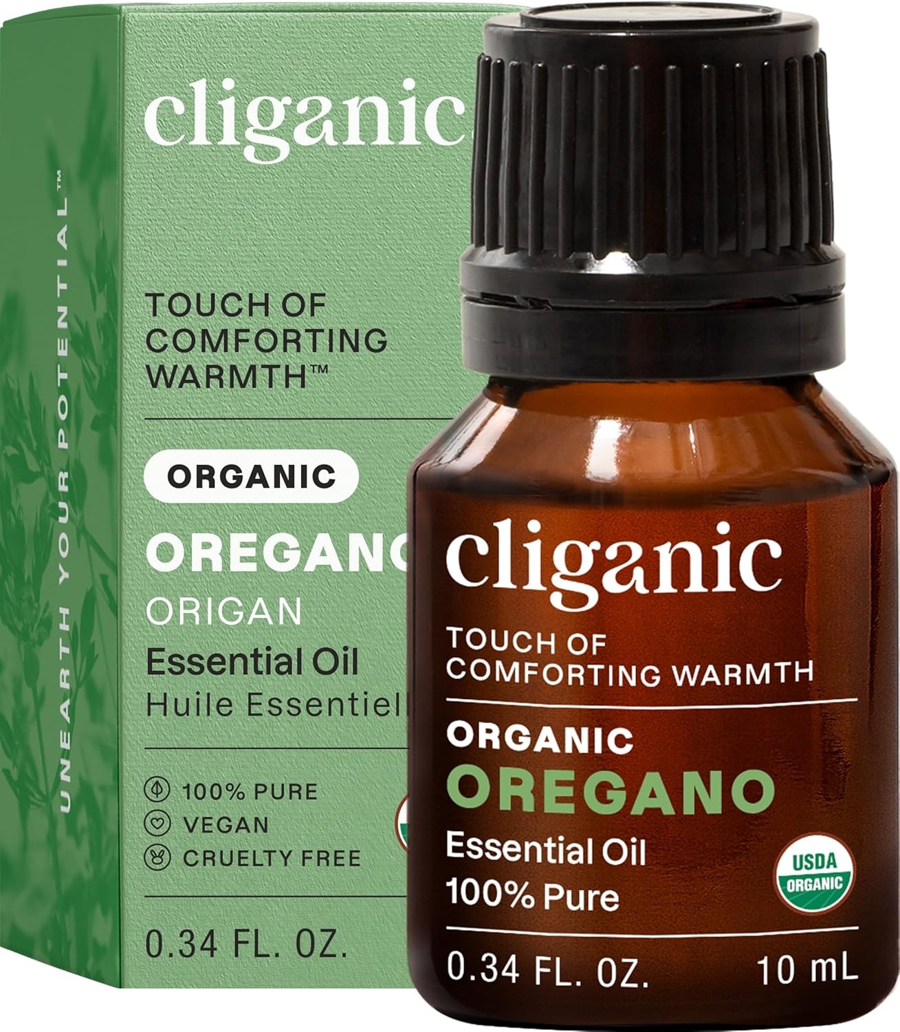 Cliganic Organic Oregano Essential Oil, 100% Pure Natural for Aromatherapy