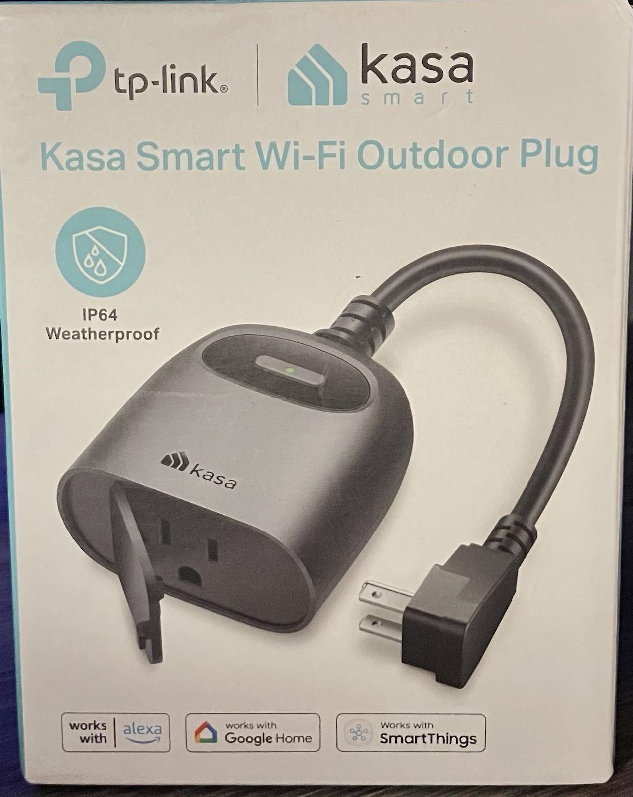 TP-Link Kasa KP401 Smart Wi-Fi Outdoor Plug - ECS