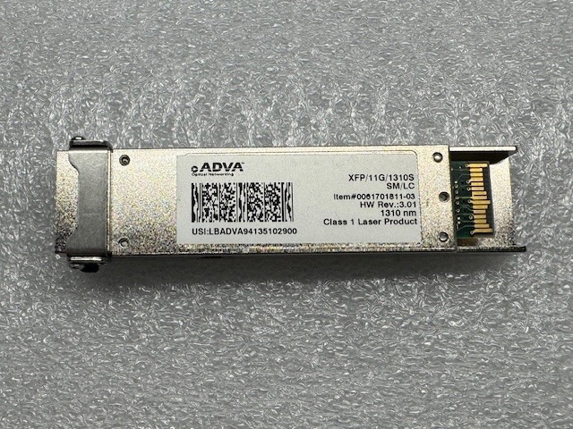 ADVA 0061701811-03 HW Rev:3.01 1310nm XFP/11G/1310S SM/LC