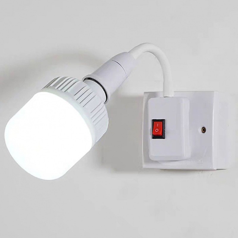 E27 Lamp Adjustable Light Flexible Bend Mobile Test LED Light Socket Light Plug