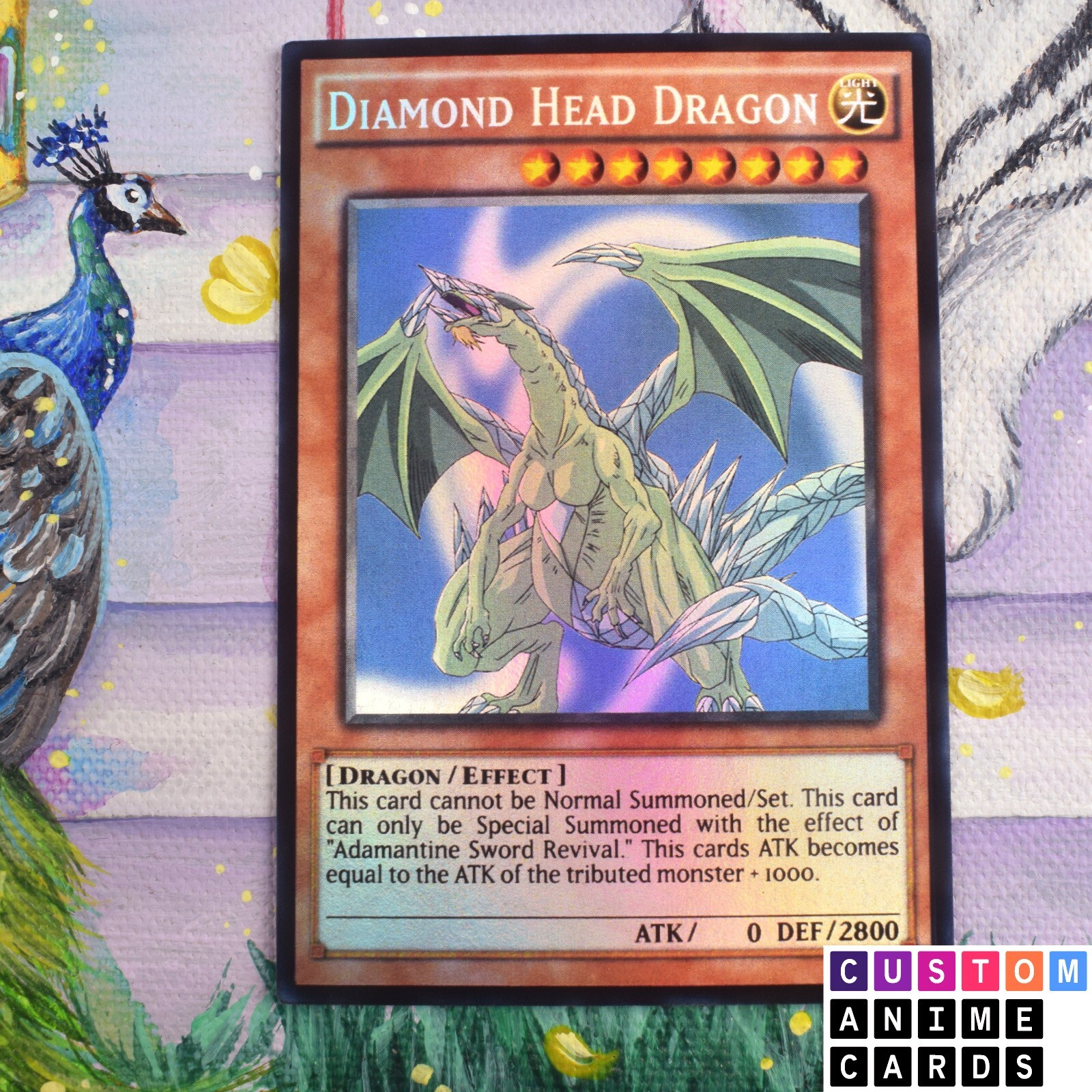 Diamond Head Dragon ANIME EFFECT HOLO card