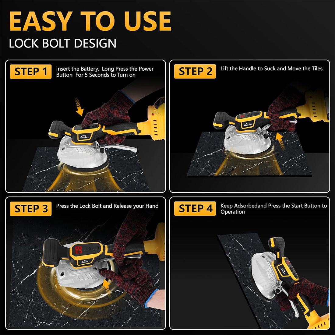 Tile Vibration Leveling Machine for Dewalt 20V Max Battery Tiler Vibrator Tools