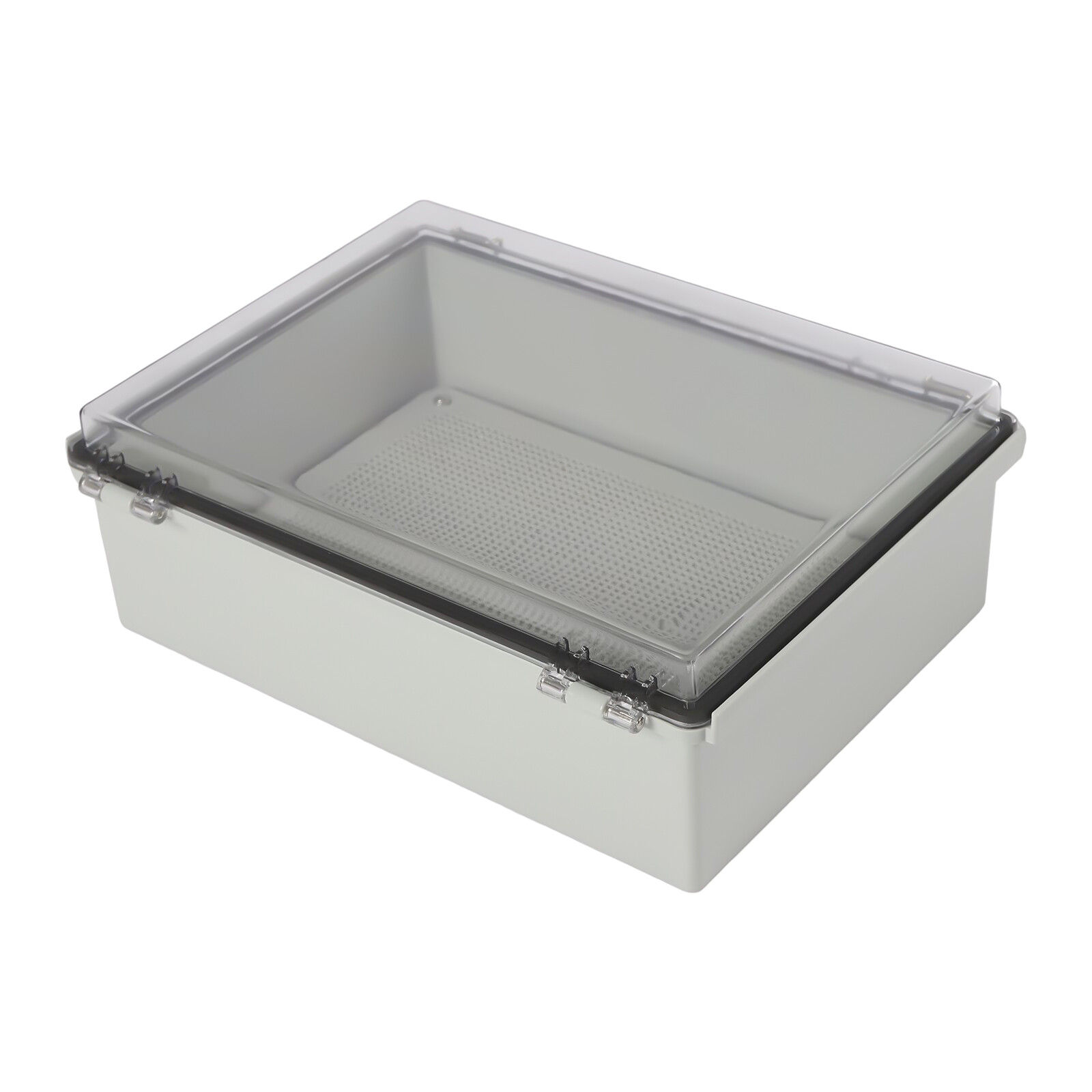 Stainless Steel Wall Mount Hinged Cover Latch Junction Box w/Clear Enclosure