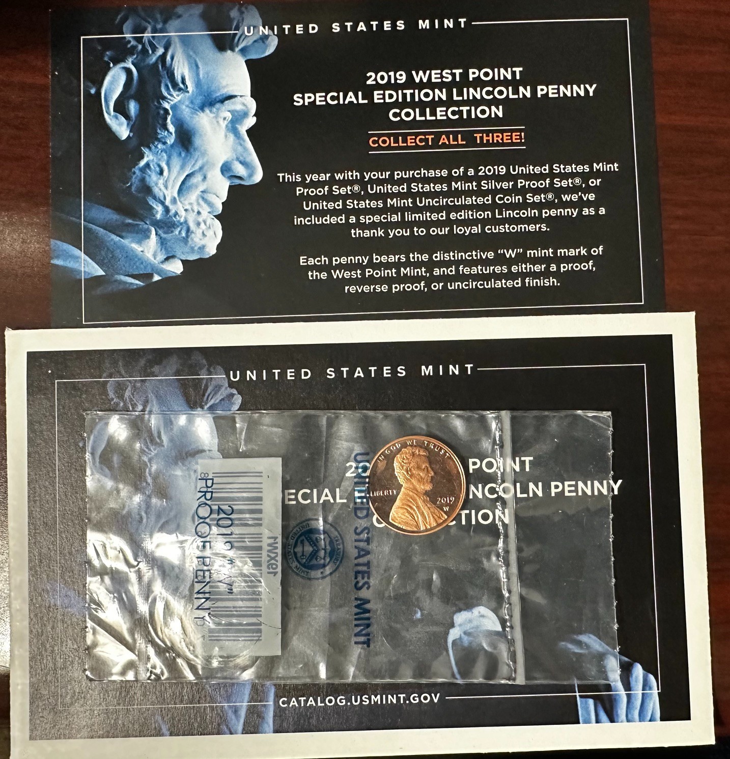 2019 W Lincoln Cent Proof Special Edition in OGP Lot Excellent Shape!