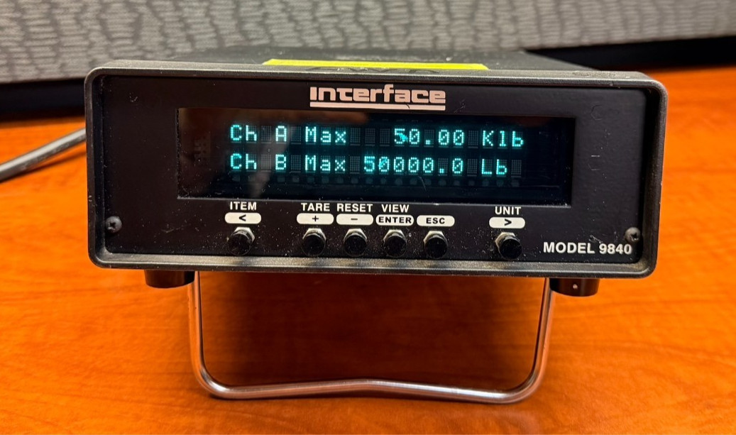 Interface 9840 Calibration Grade Multi Channel Load Cell Indicator