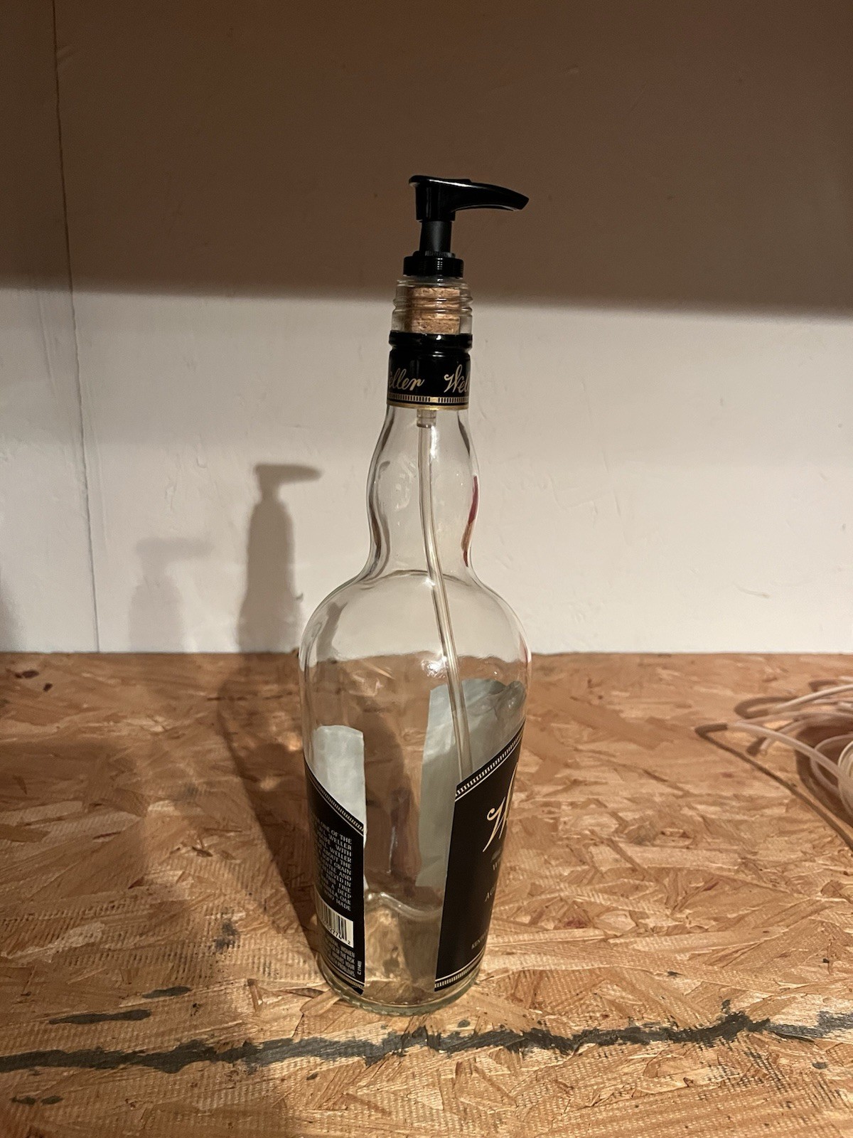 Weller 12 Year Soap Pump And Bottle 750ml Empty