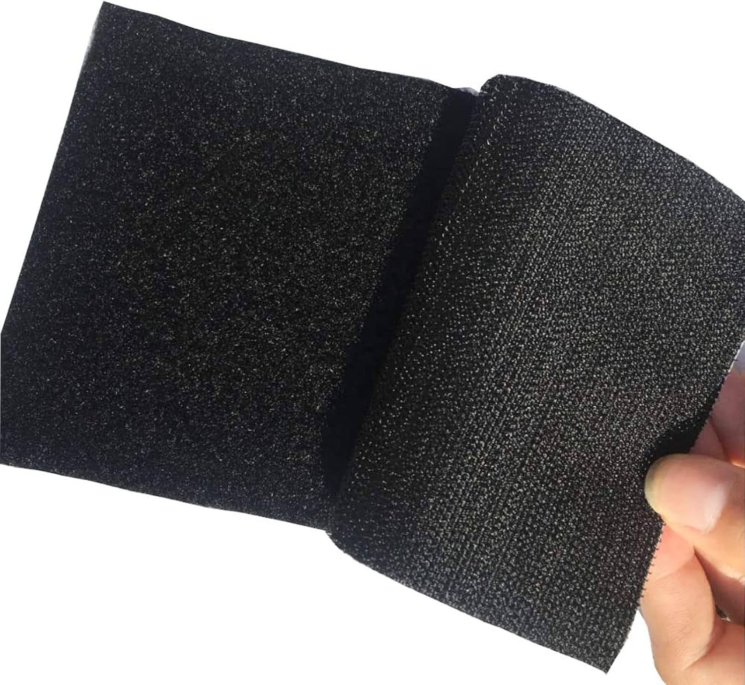 4-Pair 4x6 inch Upgrade Hook Loop Tape Double-Side Adhesive Strips Mounting S...