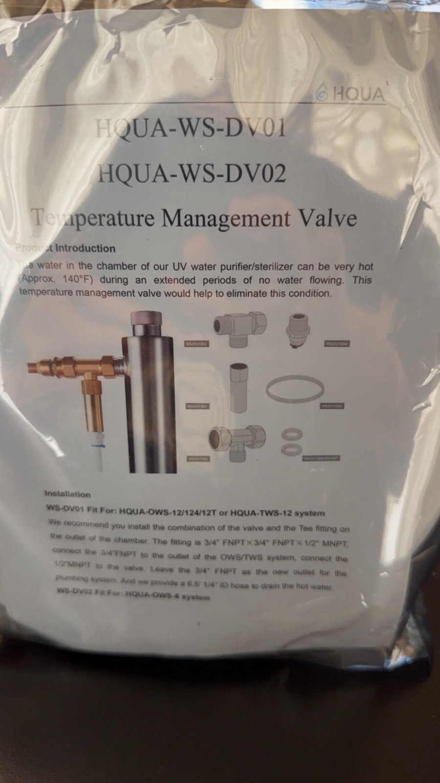 HQUA Temperature Management Valve Temperature Control Valve