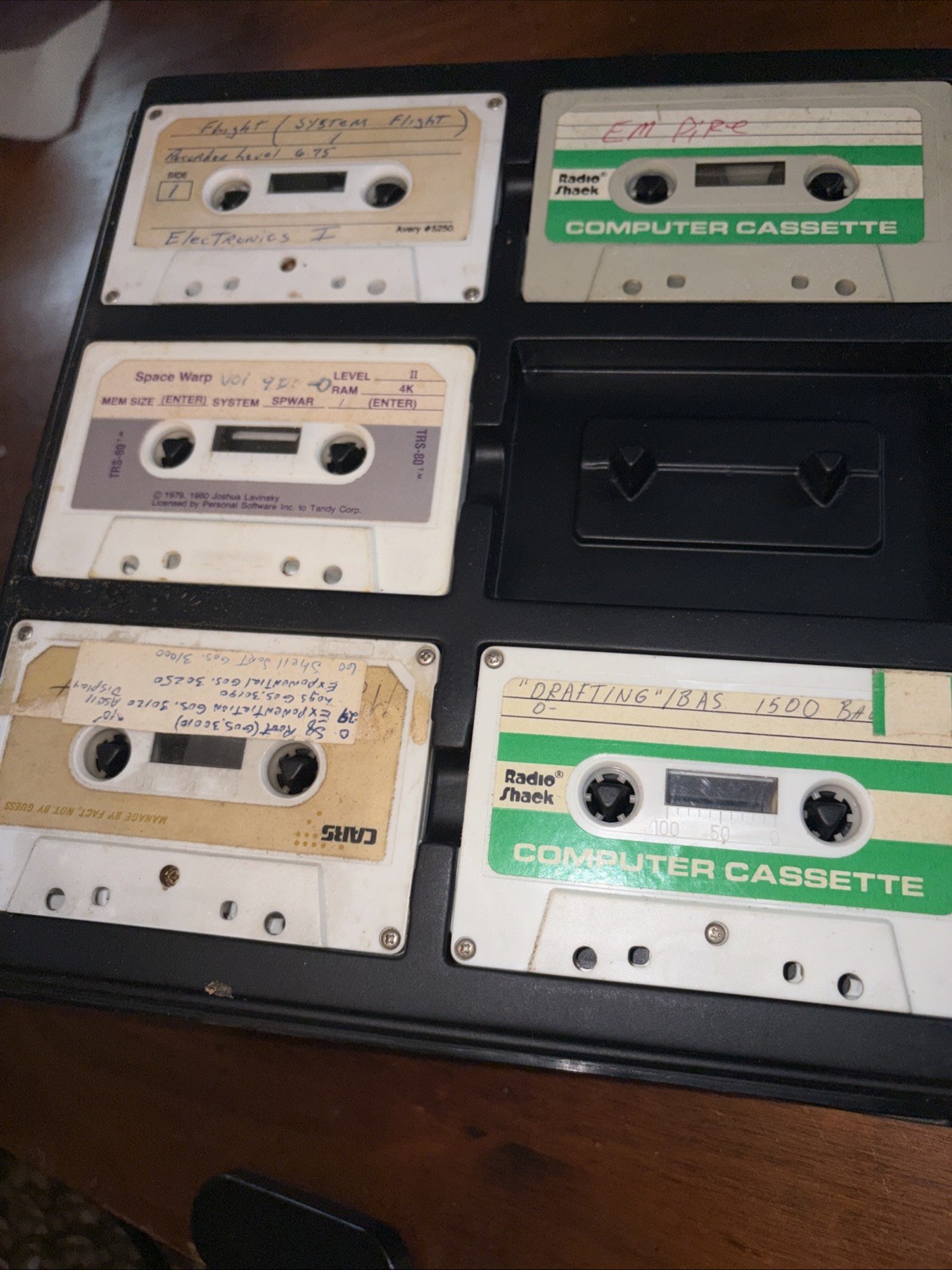Lot Of 44 Computer Cassettes . Cload And Assorted Cassettes 2 Binders 44 Total