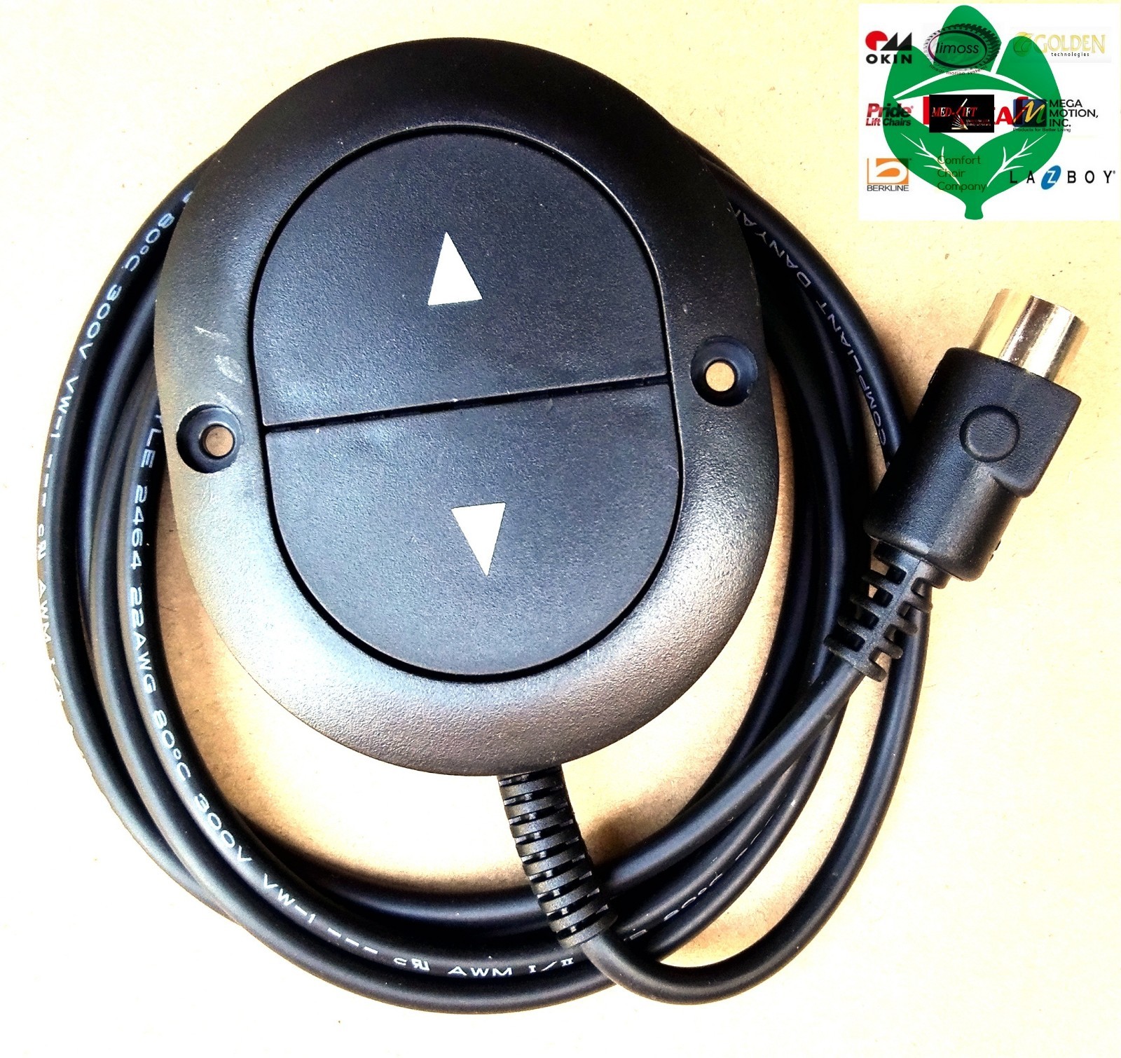 SHTD 2 Button UP/DOWN Hand Controller For Electric Sofa Recliner or Lift Chair
