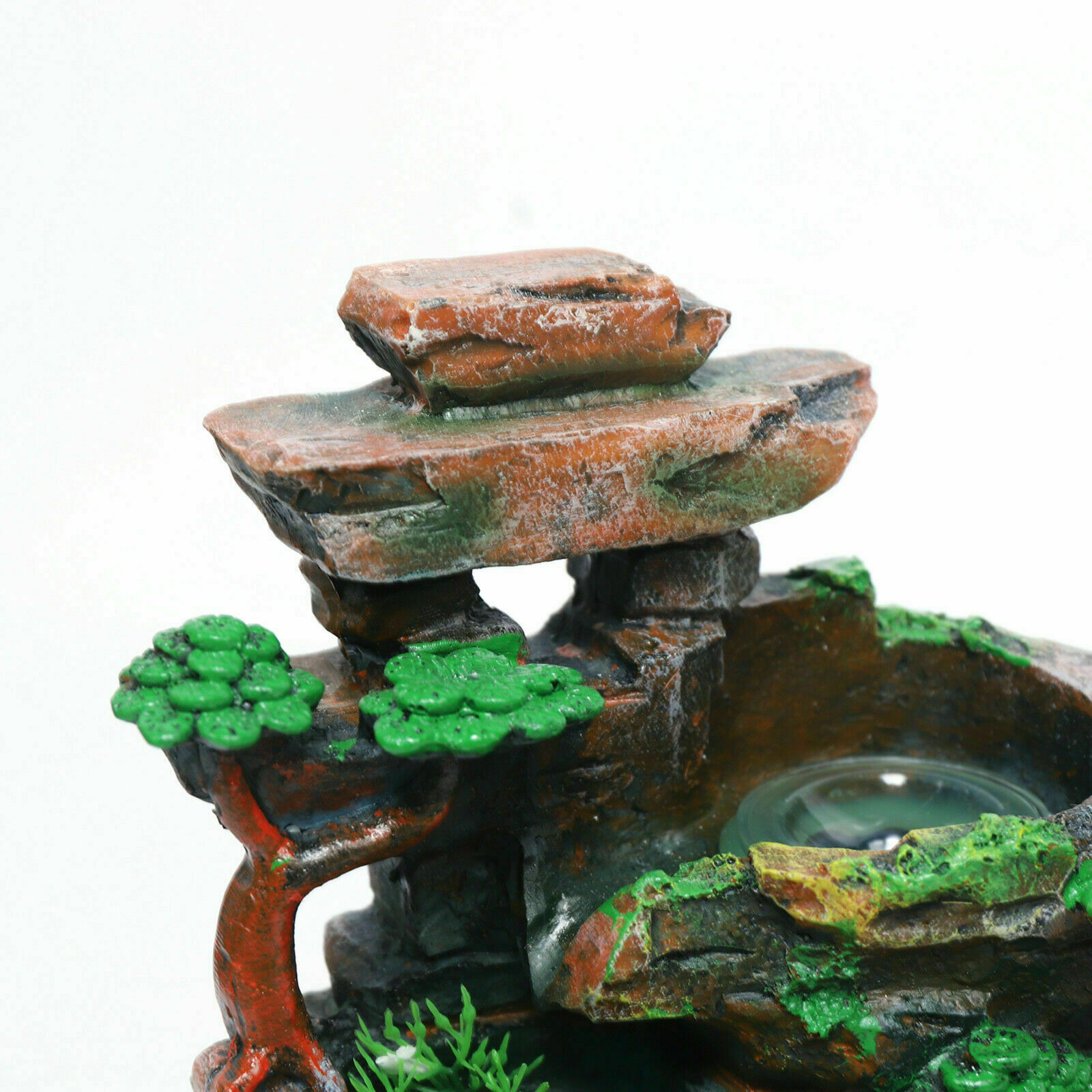 Indoor Rockery Fountain Goldfish Waterfall Feng Shui Water Sound Desktop Decor