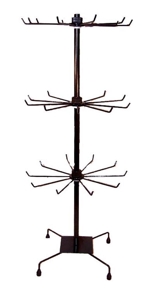 BLACK 29 IN METAL WIRE SPIN AROUND COUNTER DISPLAYING RACK jewelry toys storage