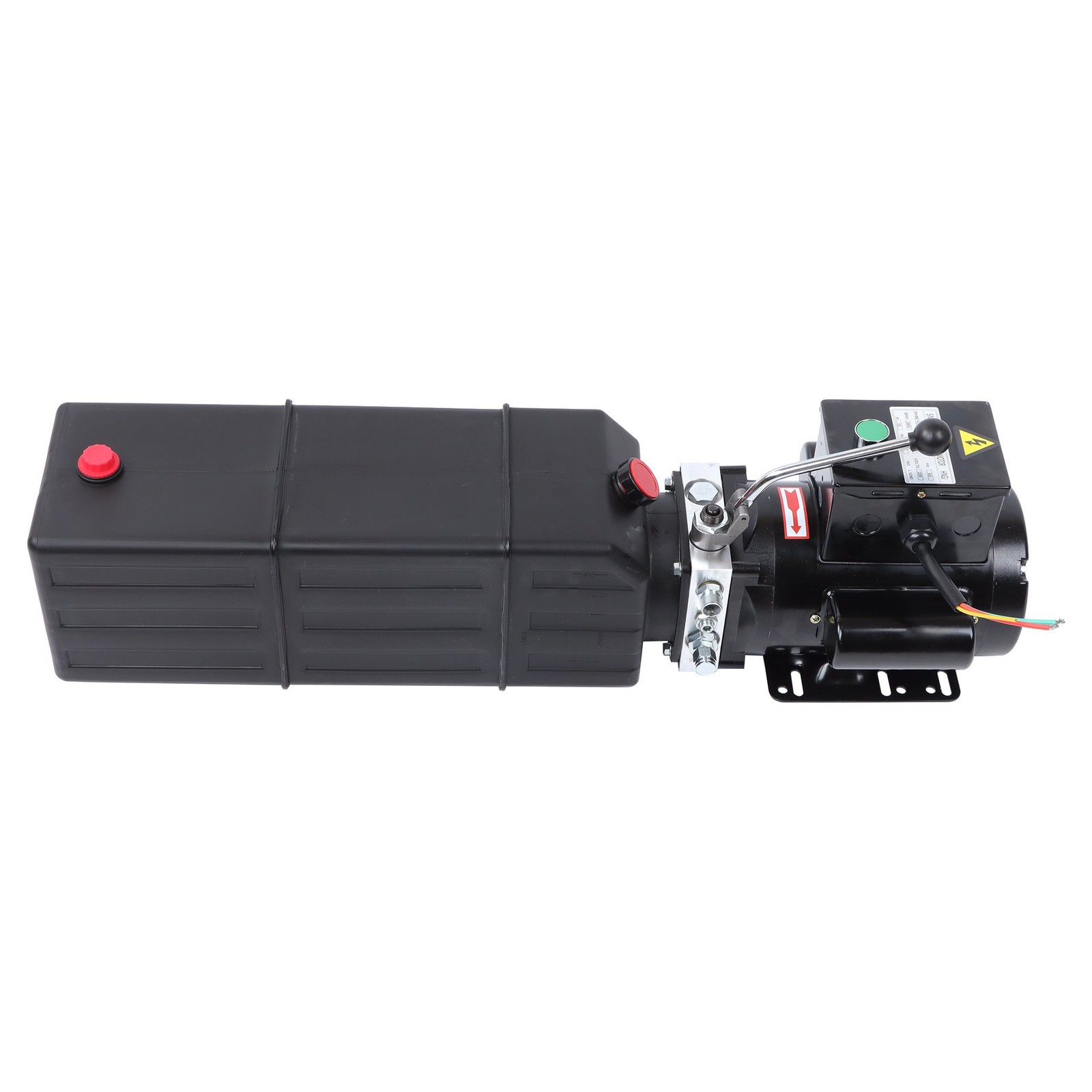 2HP 16 Quart Hydraulic Pump 4 Gallon Single Phase Car Lift Motor, 3450 RPM