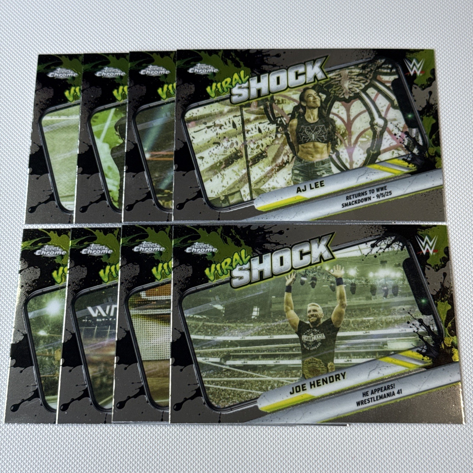 VIRAL SHOCK 2026 Topps Chrome WWE Wrestling Insert Cards You Pick/Choose! READ*