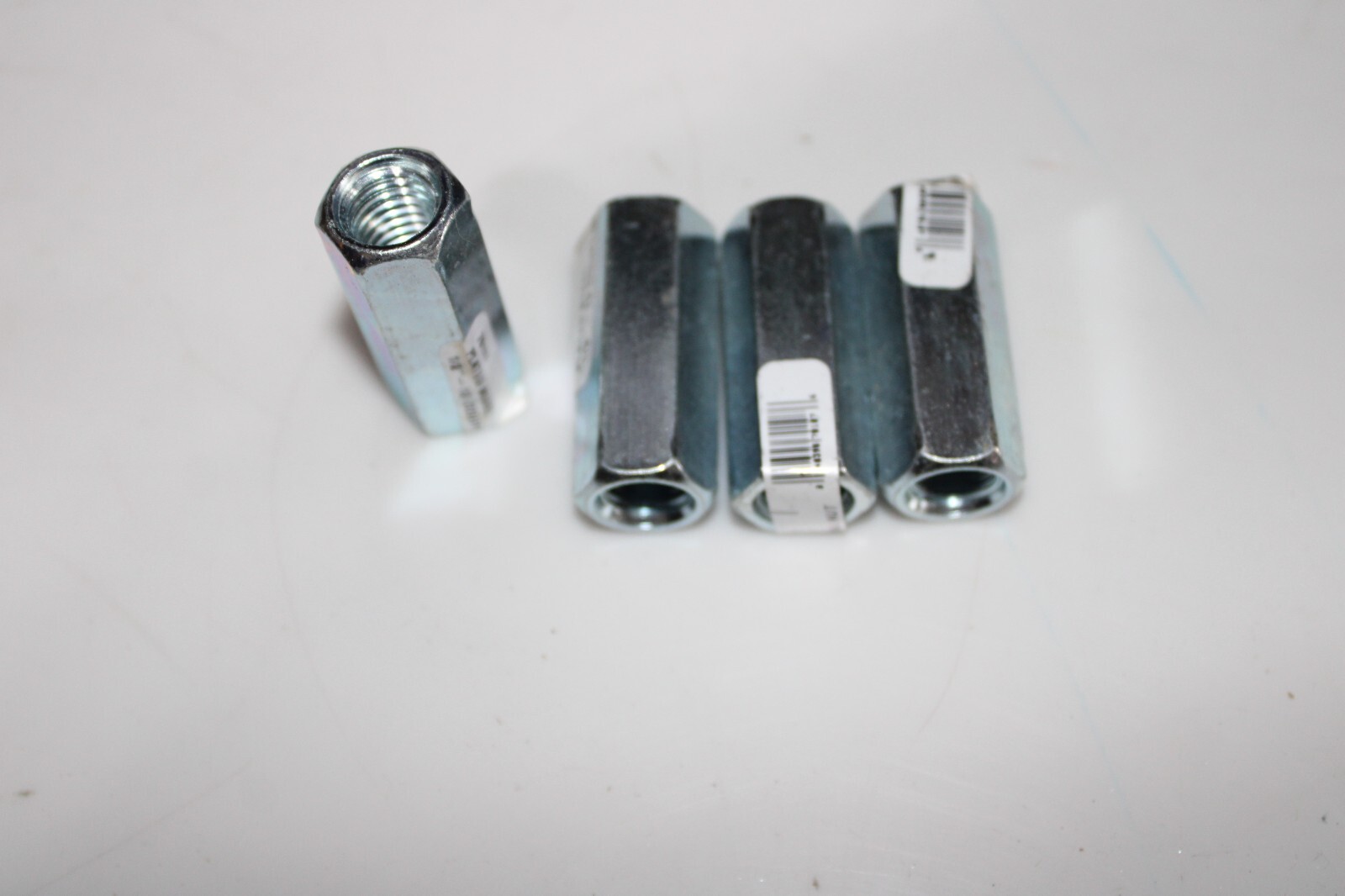 4pk Zinc Plated Steel 1/2"-13 x 1-3/4" Coupling Nut 70107 NEW