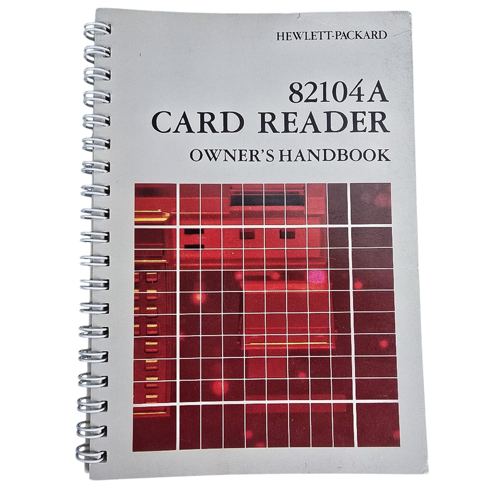 HP 82104A Card Reader Owner's Handbook Manual 1979 HP-41C Spiral Bound Vintage