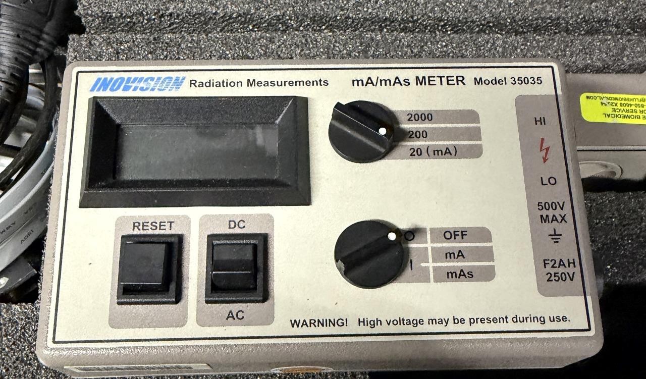Inovision 35050A/CE Dosimeter/KVP Reader Kit w/ 35035 Meter & 35080B Divider