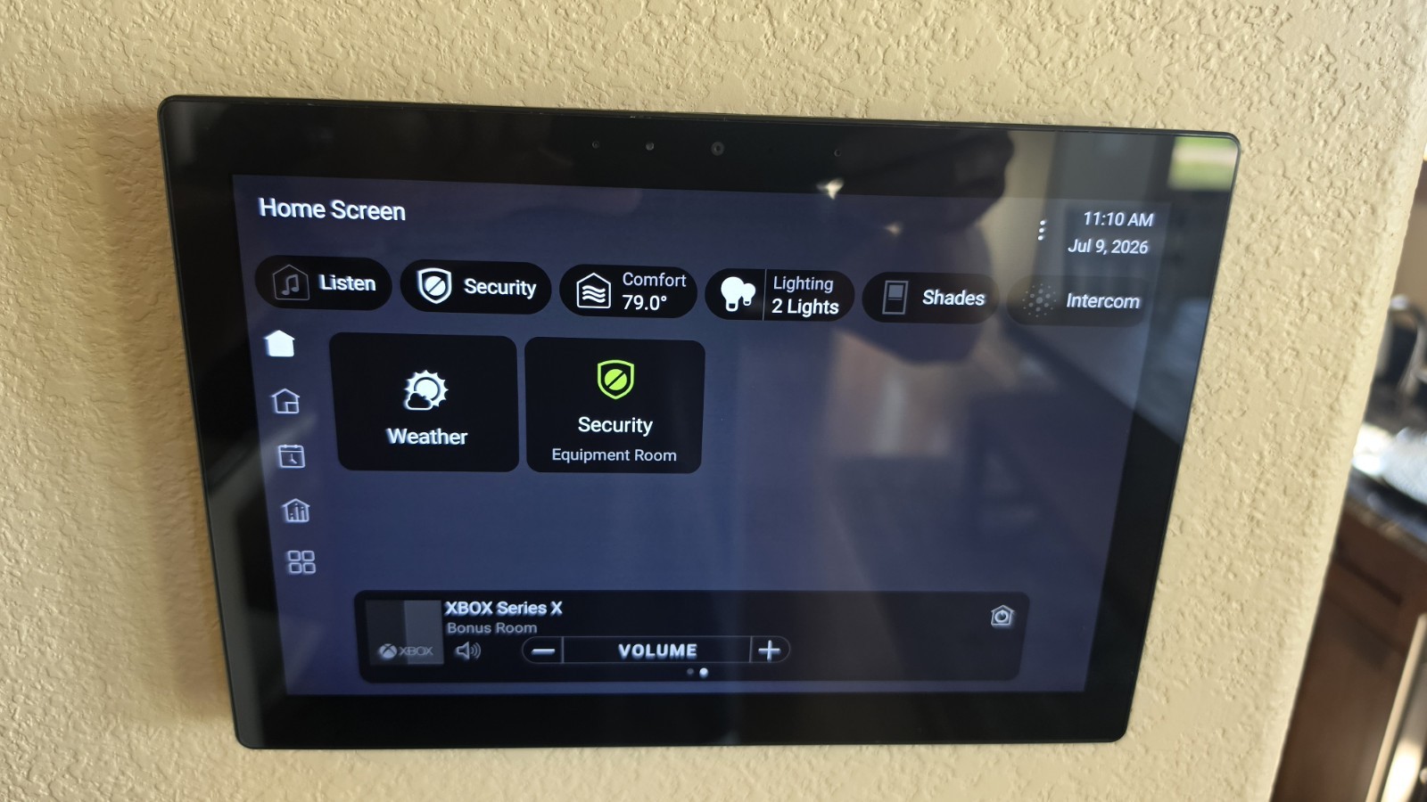 Control4 C4-T4IW10-BL 10" T4 In-wall Touch Screen - Black - MINT!