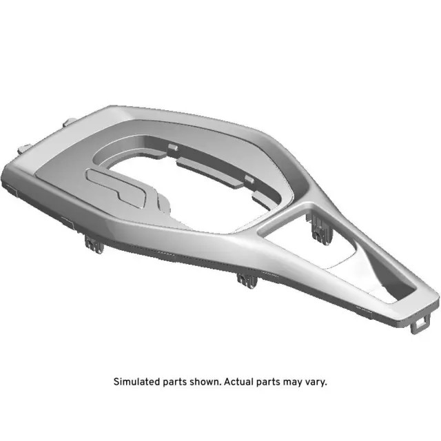 Genuine GM Silver Front Floor Console Trim Plate 84637641
