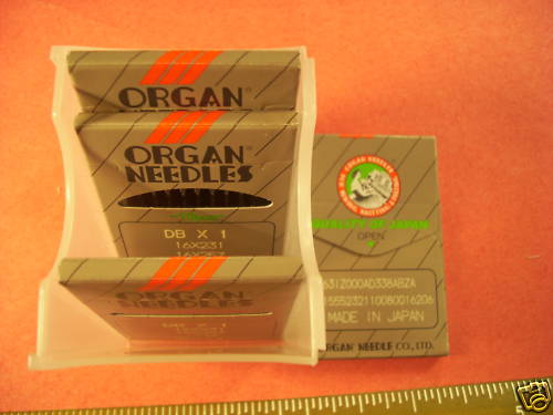 100 ORGAN Sewing Machine Needles BROTHER TZ1-B651 B652 #9,10,11,12,13,14,16,18
