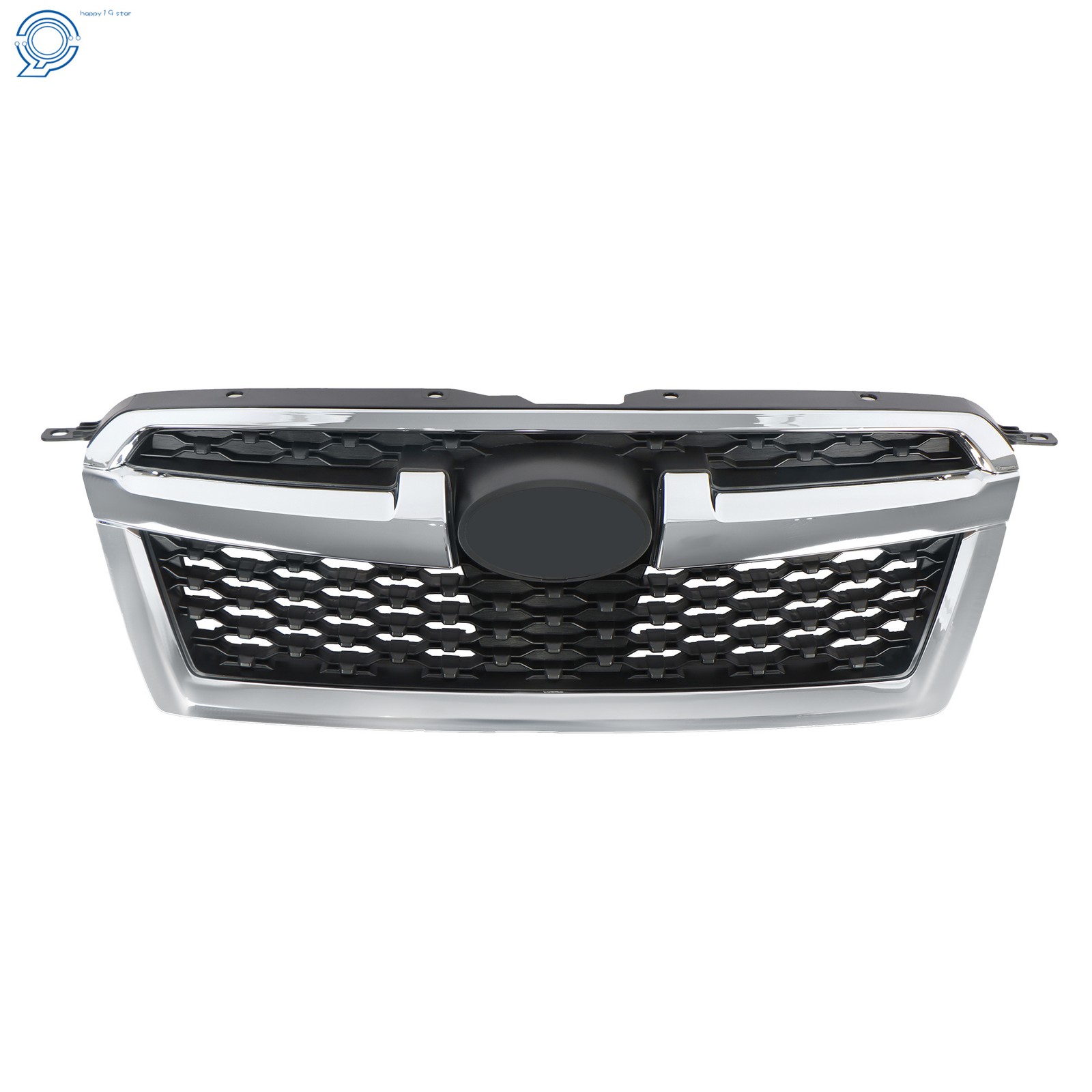 For Subaru Legacy 2013-14 Chrome+Blk Plastic Front Upper Bumper Grille Assembly