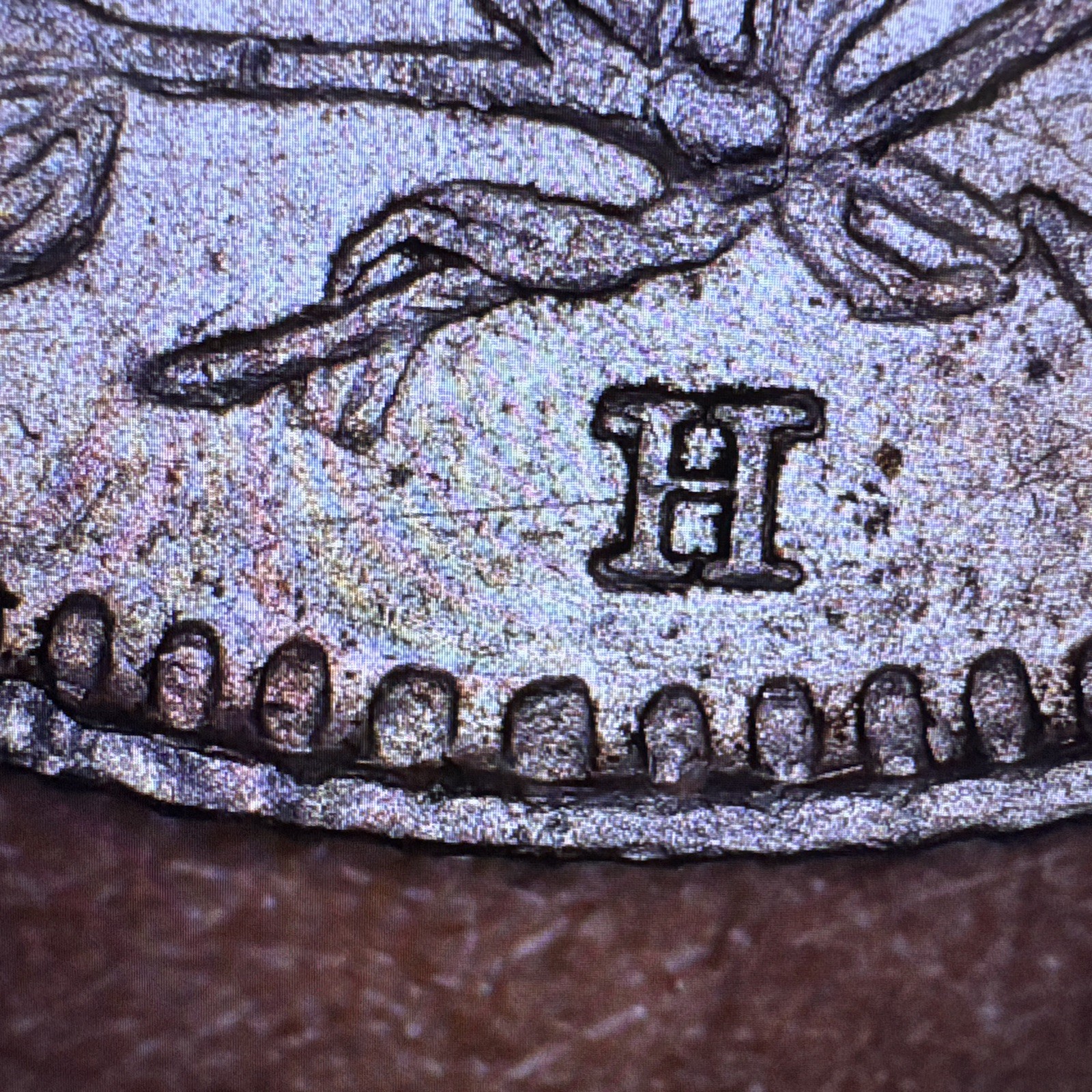 1903-H/H "H Over H" 5 Cent Canada Almost Uncirculated KM-13 925 Ag Free Shipping
