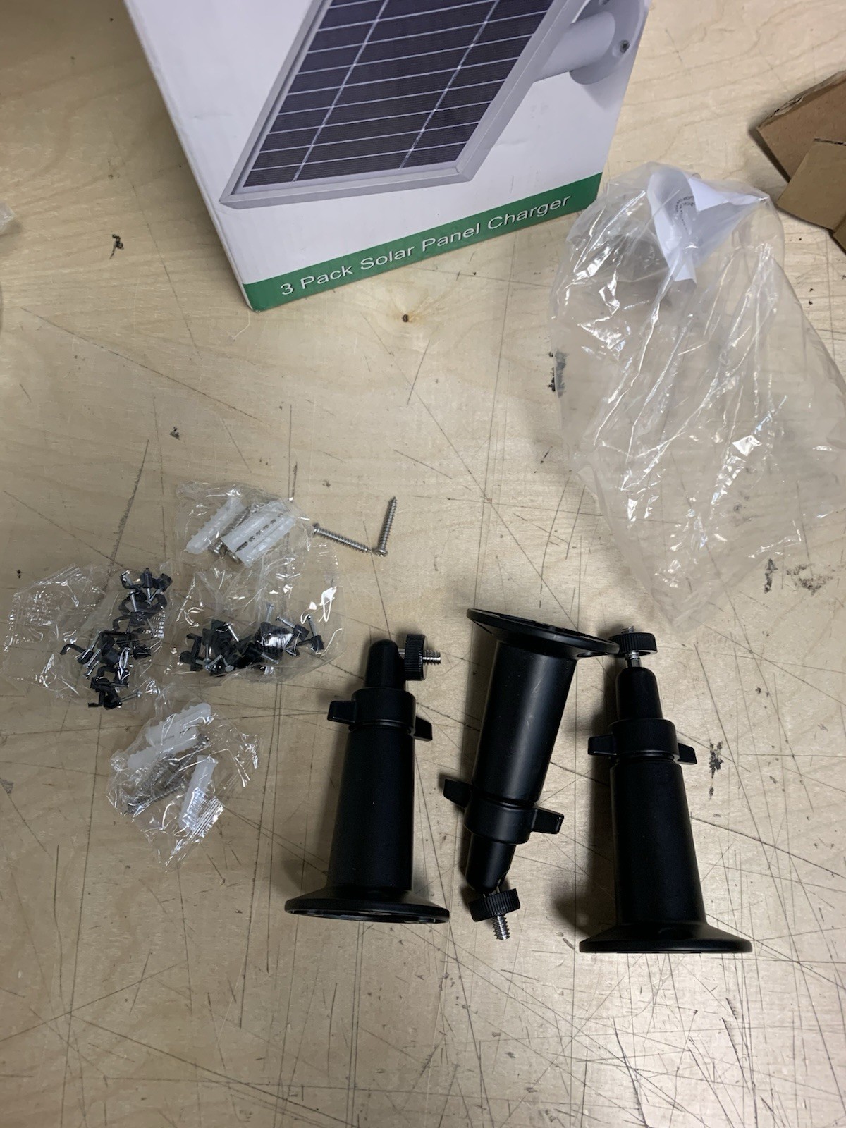 3 Pack iTODOS Solar Panel Works for Arlo Pro3 ,Camera,11.8feet Power Cable
