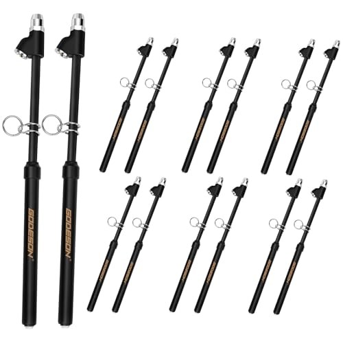 Tire Pressure Gauge, Straight-On Dual Head Tire Air 20 Pack Silver and Black