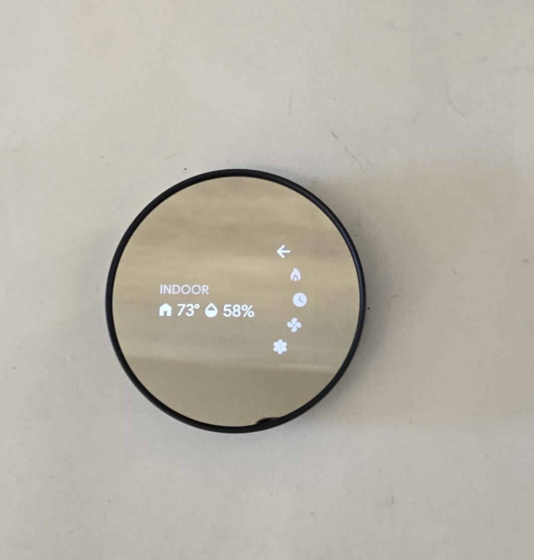Google Nest Thermostat G4CVZ Programmable Wi-Fi Thermostat - Charcoal