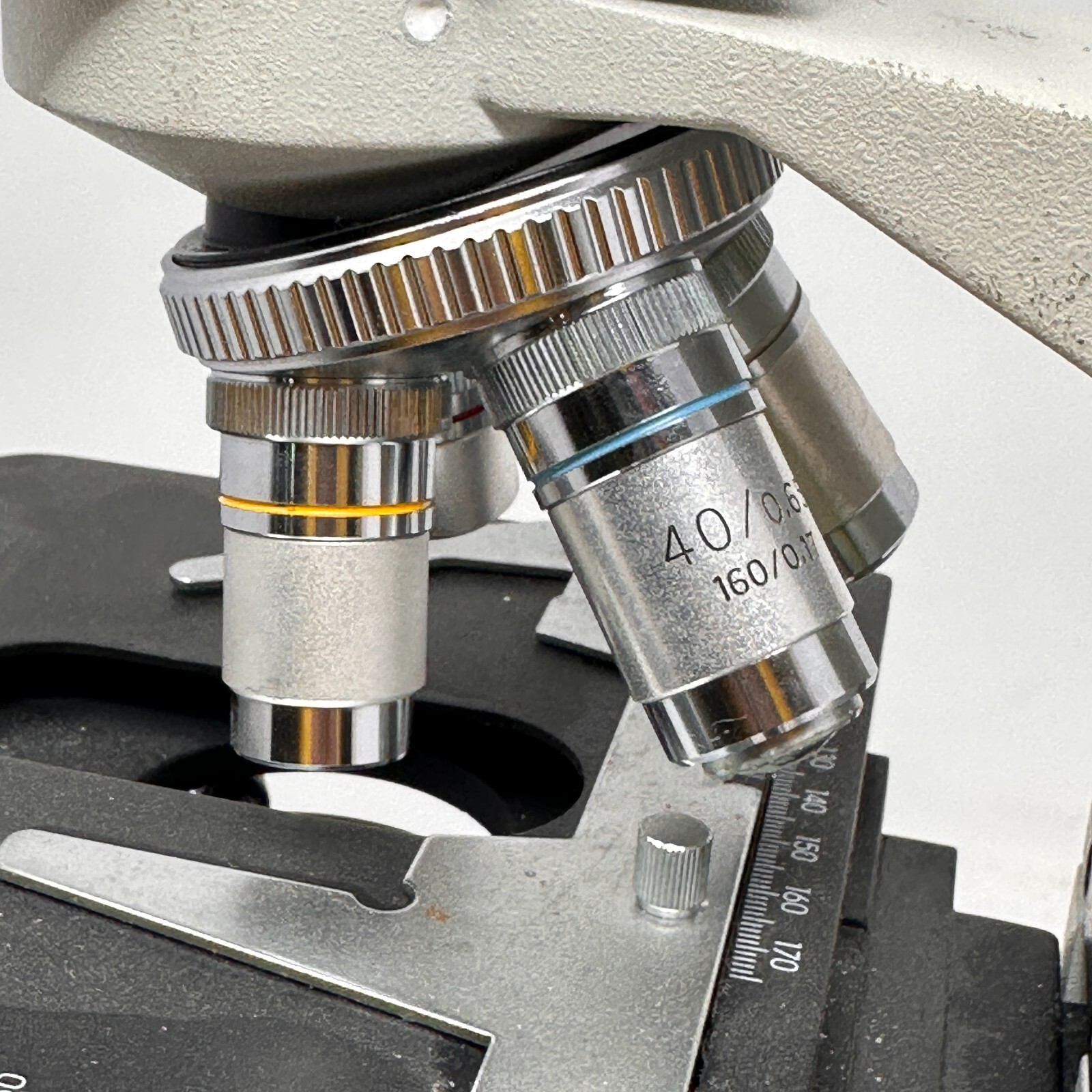 Ward's HVS-20 Monocular Compound Microscope 4 Objective Lenses Lab Scope