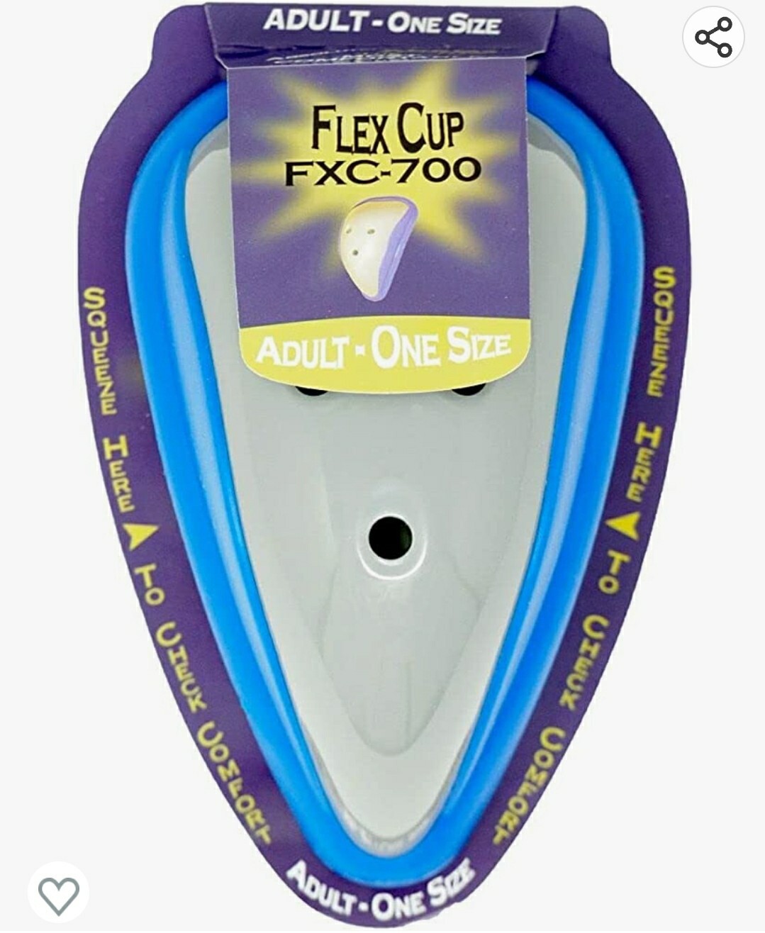 ADAMS USA Adult One-Size Fits-All Superior Hard Cup, Flex Sides for Comfort; NWT