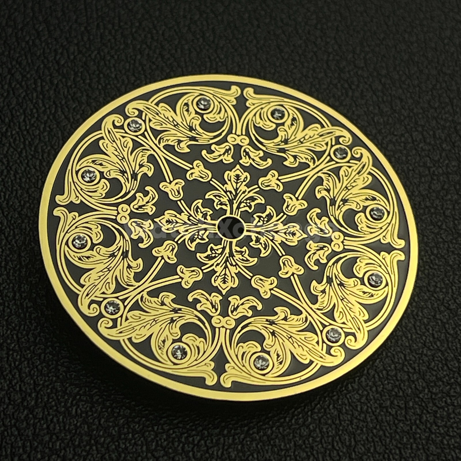 36mm Black & Gold Watch Dial Replacement for ETA 6497 6498 and ST3600 ST3620