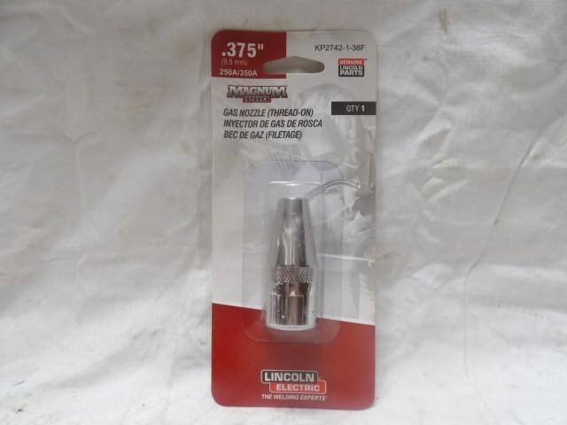 Lincoln Gas Nozzle (Thread On) KP2742-1-38F .375"