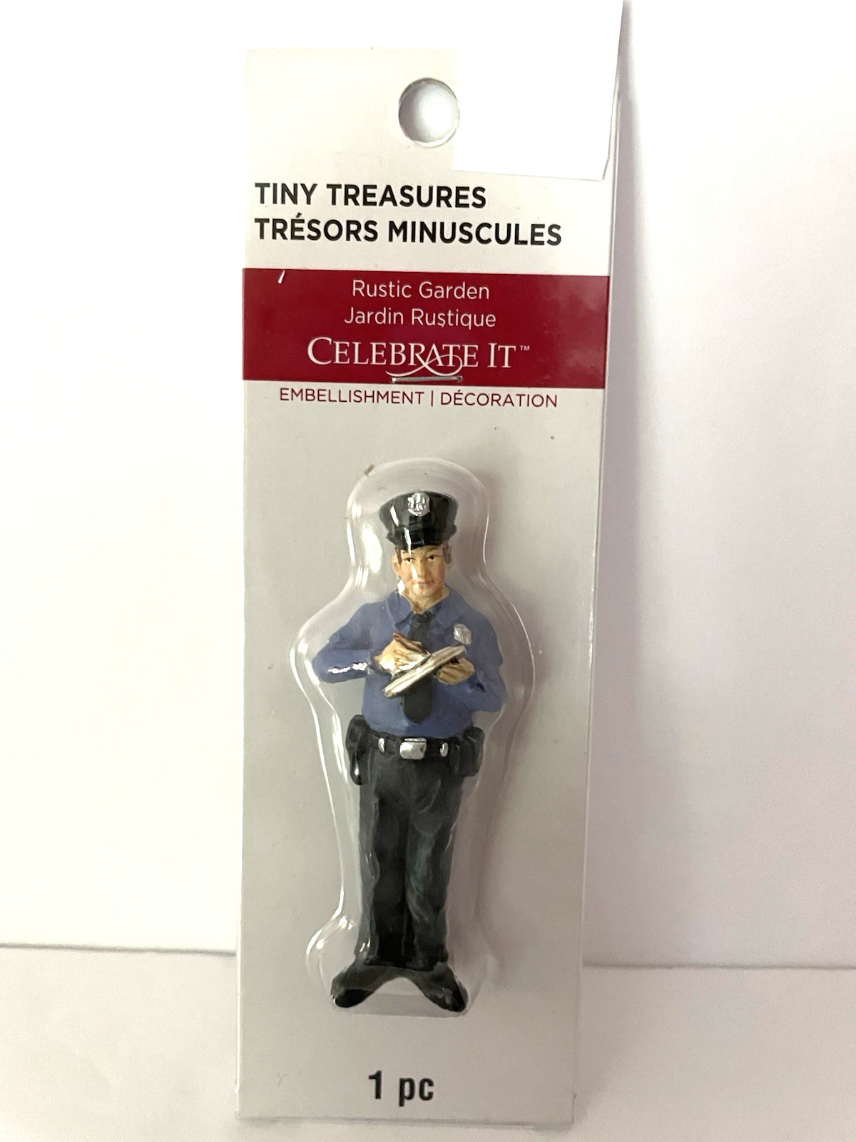 TINY TREASURES FIGURINE POLICEMAN WRITING A TICKET BRAND NEW
