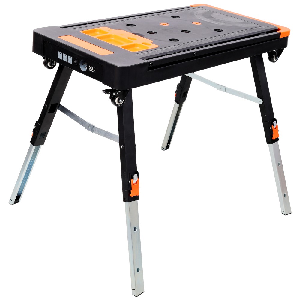 8-in-1 Multifunctional Folding Work Table wUS Standard Socket,Portable Workbench