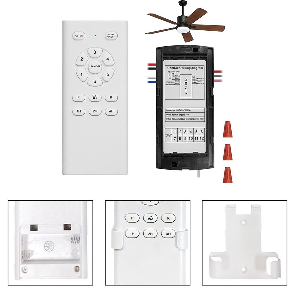 DC Output Ceiling Fan Receiver With 6 Speed Remote Control Functionality Kit New