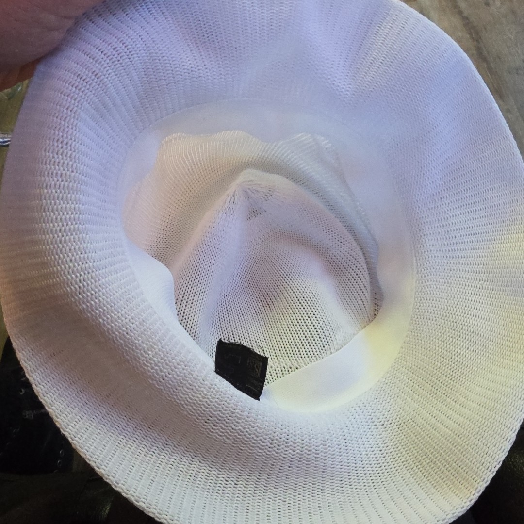 SS Secretly Special High Tea Church Pack Sun Hat White Knit Vintage Polyester