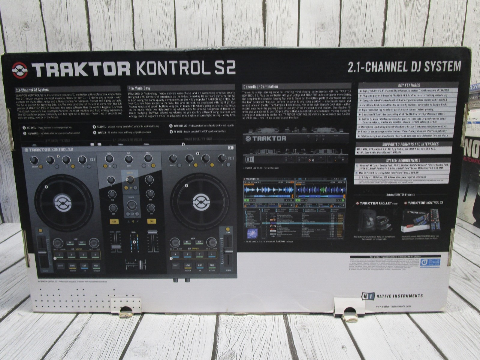 Native Instruments Traktor Kontrol S2 MK1 DJ Controller wPSU USB in Original Box