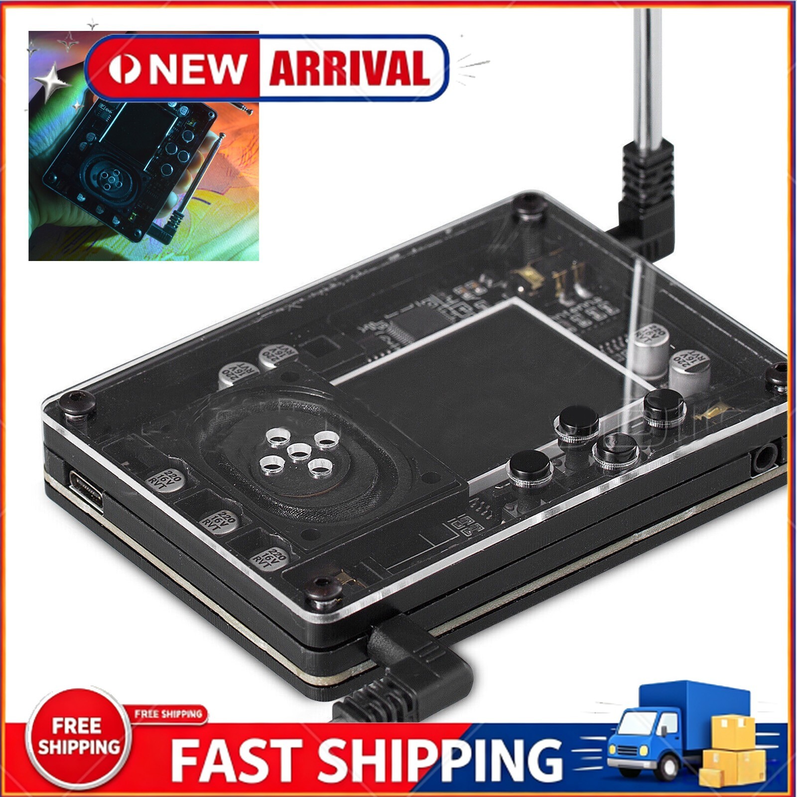 Mini Theremin + Musical Electronic Creative Instrument with Screen Display WK68