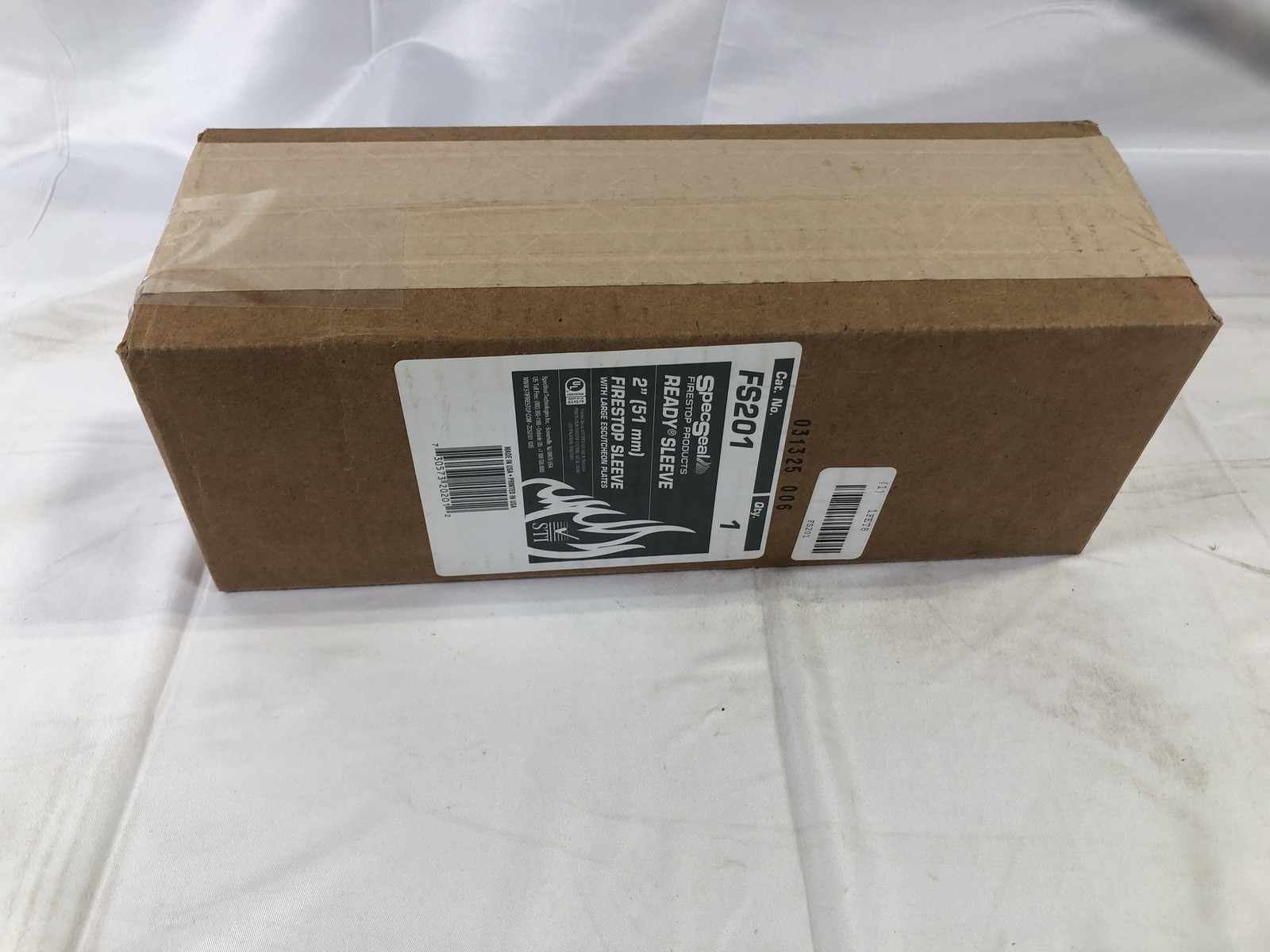 SpecSeal FS201 Ready Sleeve 2" Firestop Split Sleeve w/ Large Escutcheon Plates