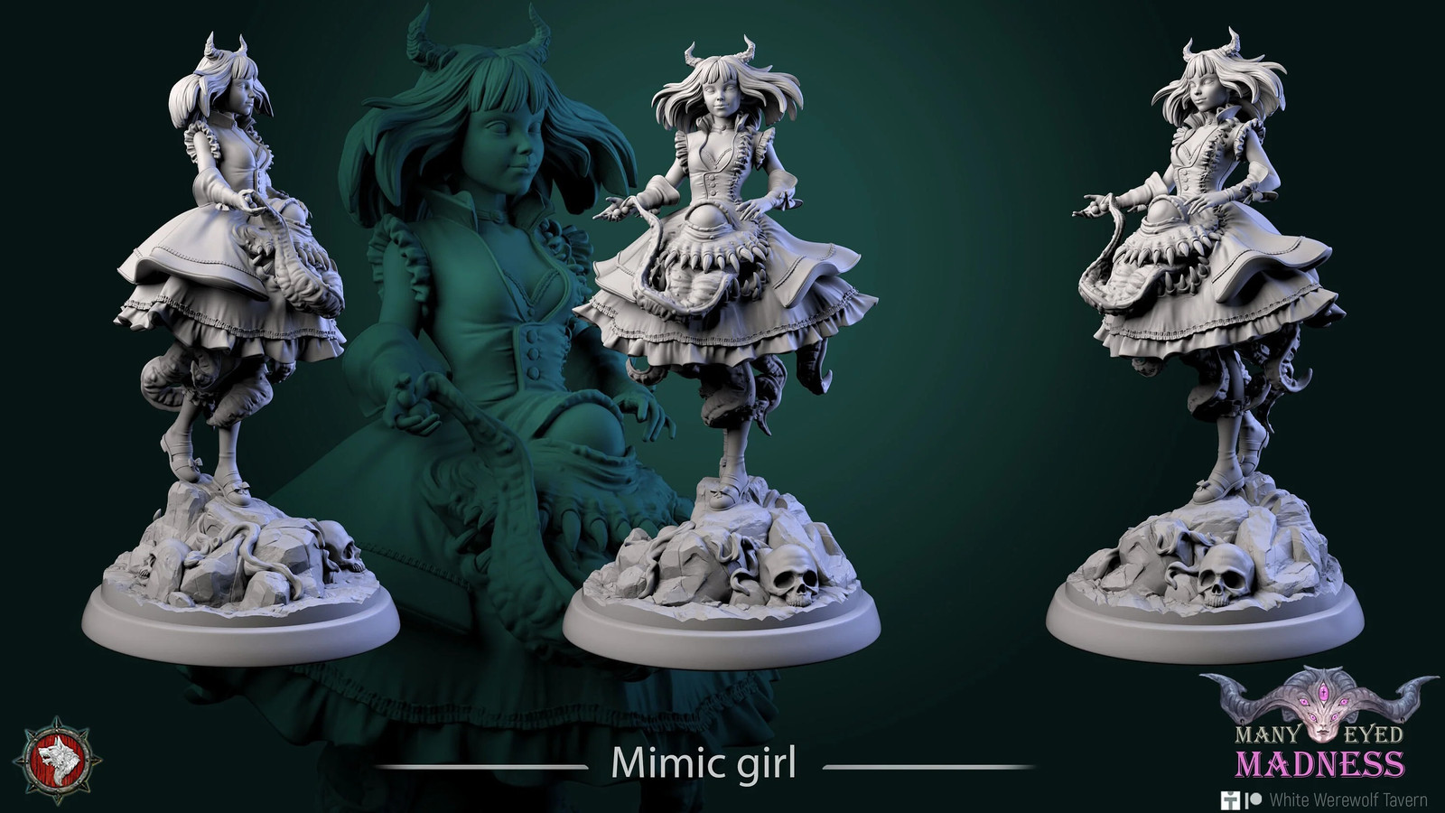Mary The Mimic Girl - Resin Tabletop Miniature