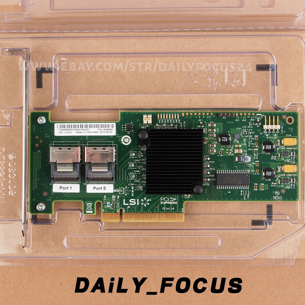 LSI 9220-8i 6Gbps FW:P20 9211-8i IT Mode HBA For IBM M1015 ZFS FreeNAS unRAID