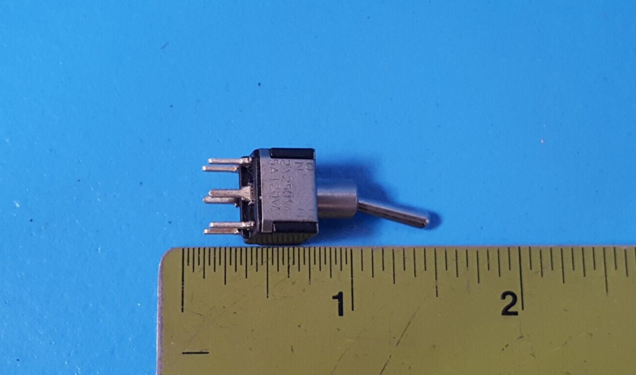 ( 2 PCS) Toggle Switch, 1203, TEC INC., 2A( 250VAC), 5A ( 120VAC)