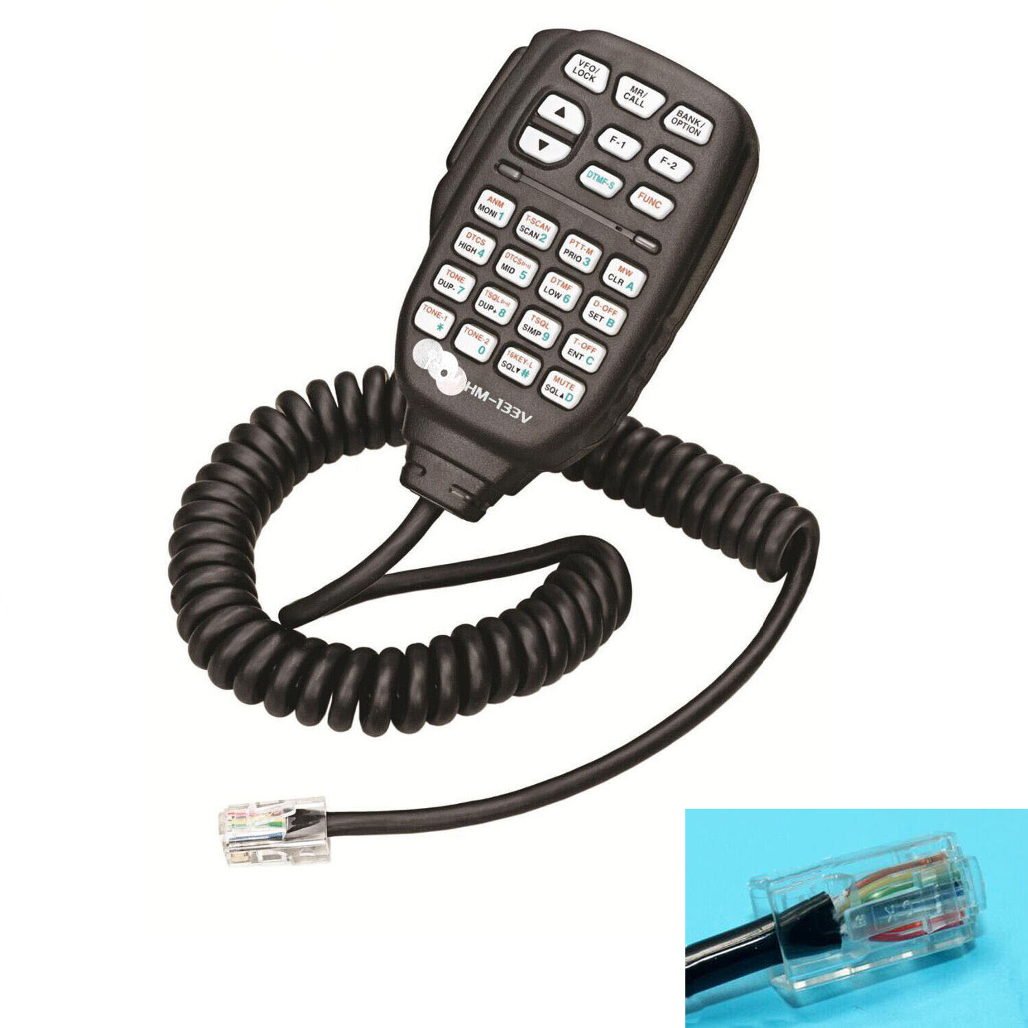 HM-133V HM-133s DTMF mic for ICOM Car Radio IC-2300 IC-2200H IC-V8000