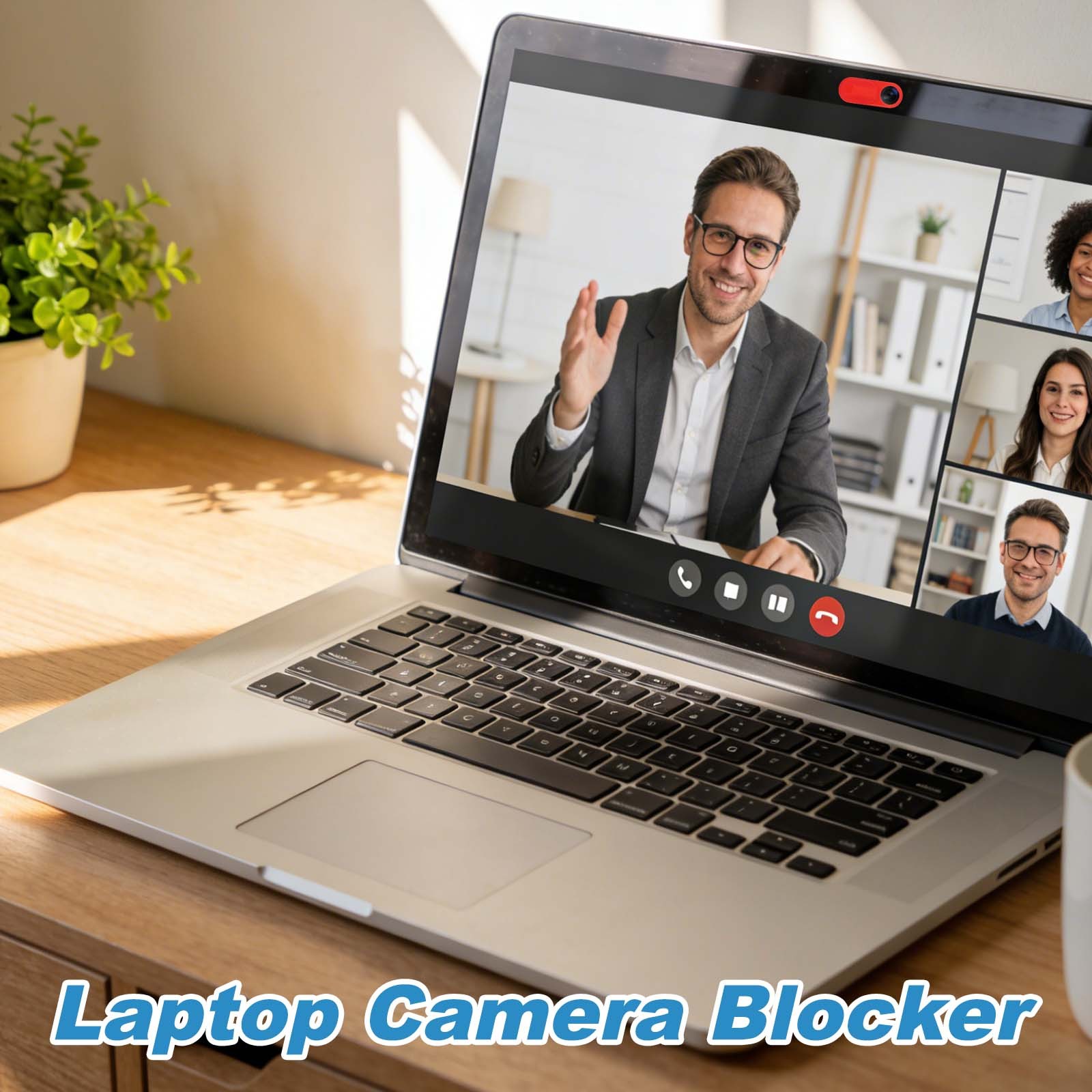 12Pcs 1.1" x 0.43" Computer Camera Cover Slide Thin Camera Blocker, White