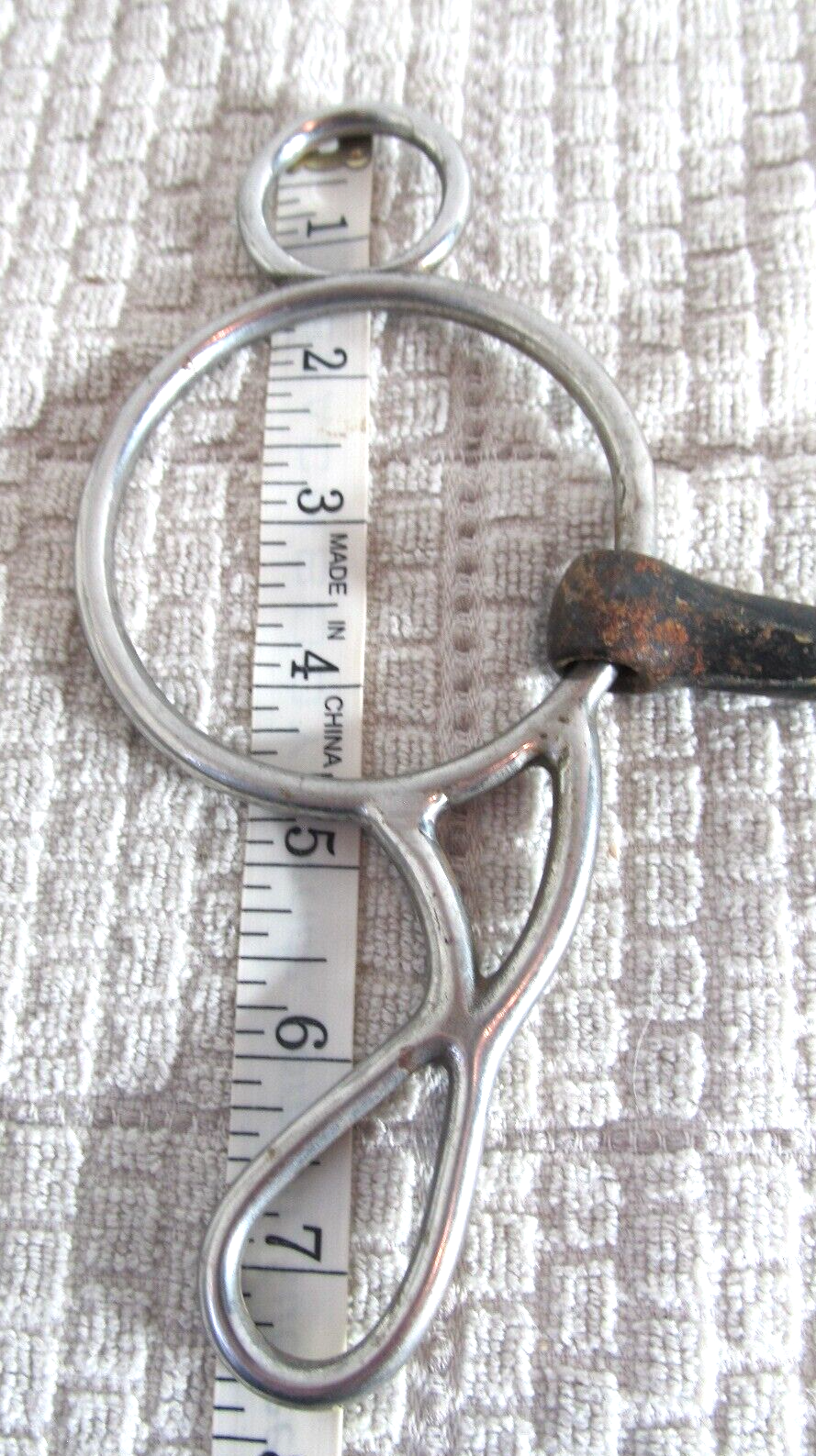 Vintage Sweet Iron Snaffle Gag Bit 4 3/4 in to 5 In Sweet Iron Mouth Horse