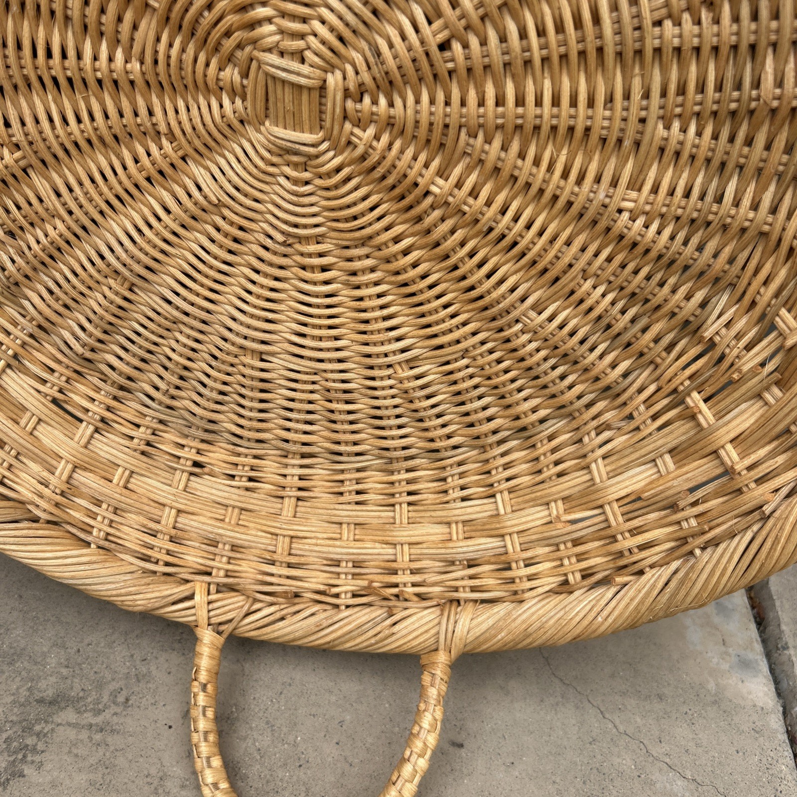 Studio Magee Round Basket With Two Handles 17.5” Diameter